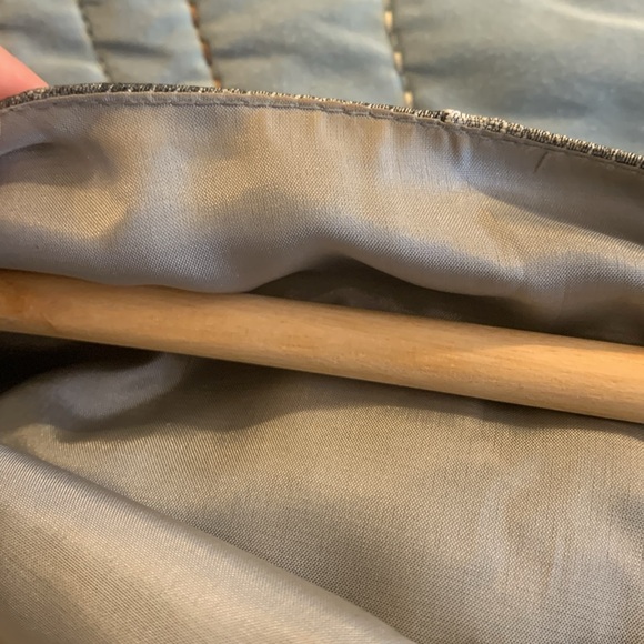 CH Carolina Herrera Grey Floral Embossed Jacquard Belted Knee Length Dress s 2 - Picture 13 of 13